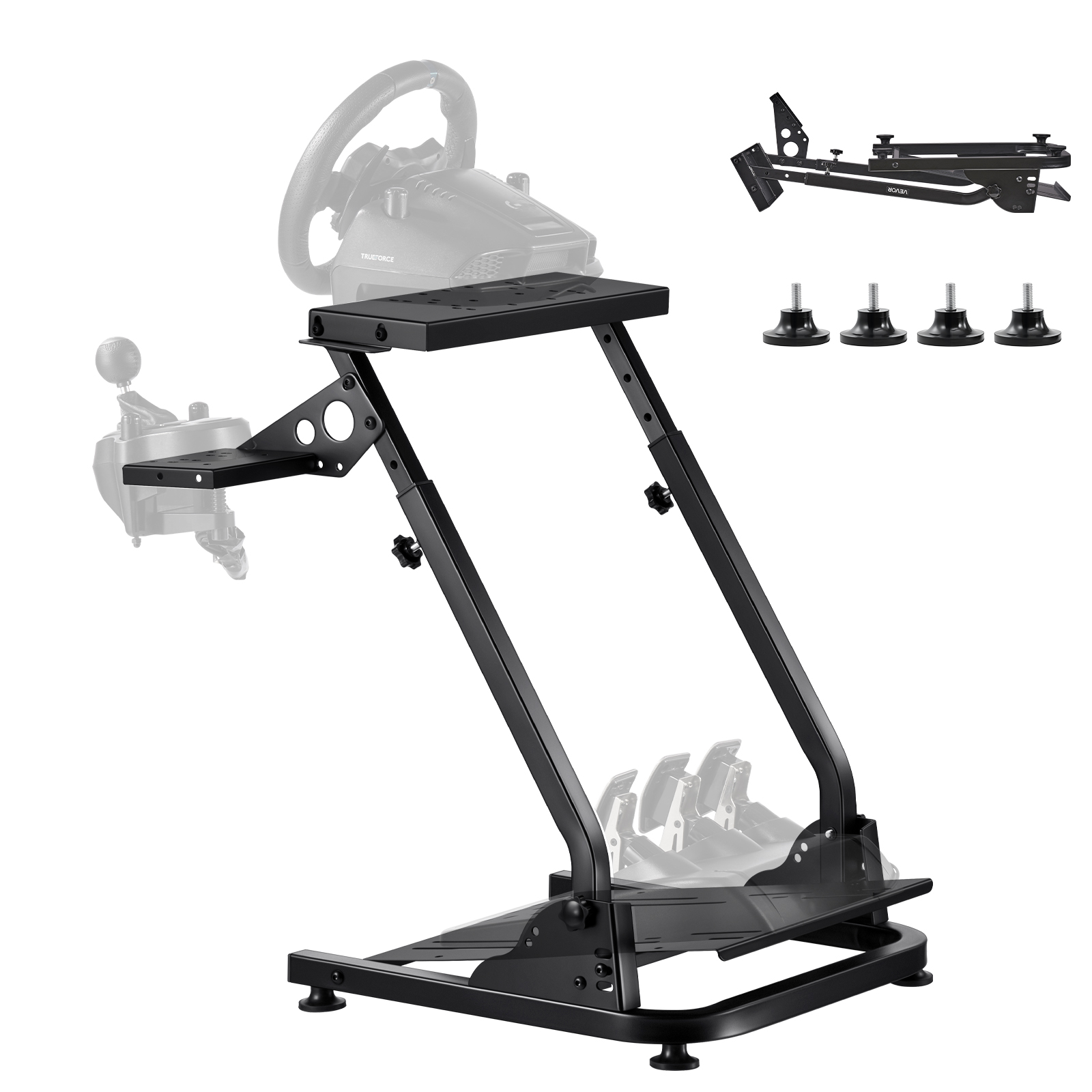 Pc Gaming Logitech - VEVOR Racing Wheel Stand Adjustable Stand