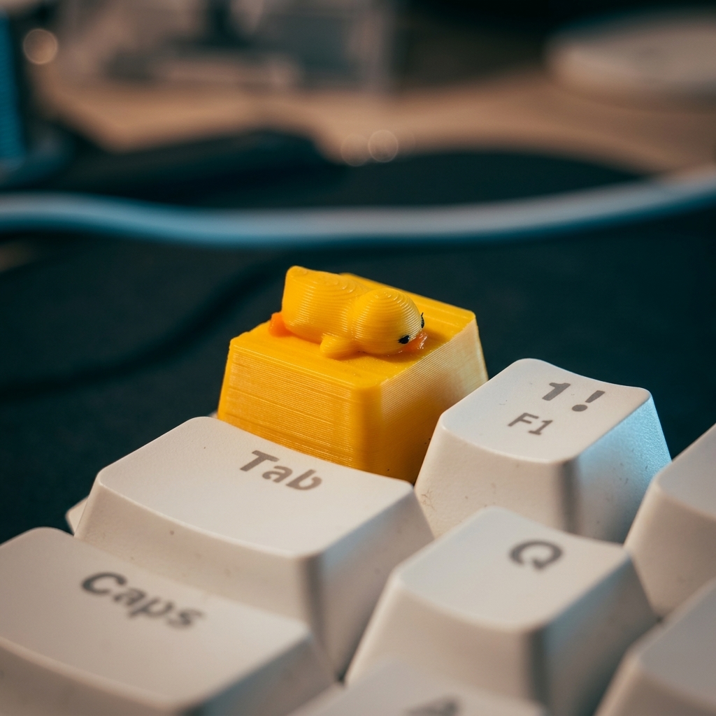 Pc Gaming Yellow - A little yellow duck lying down