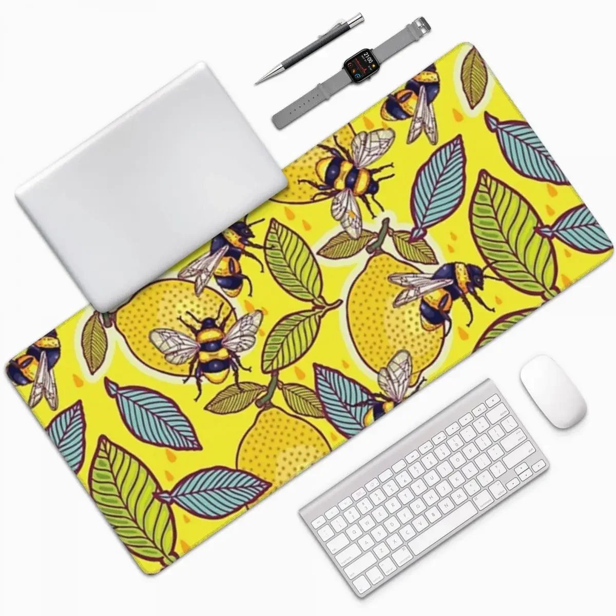 Pc Gaming Yellow - Yellow Lemon And Bee Garden Large
