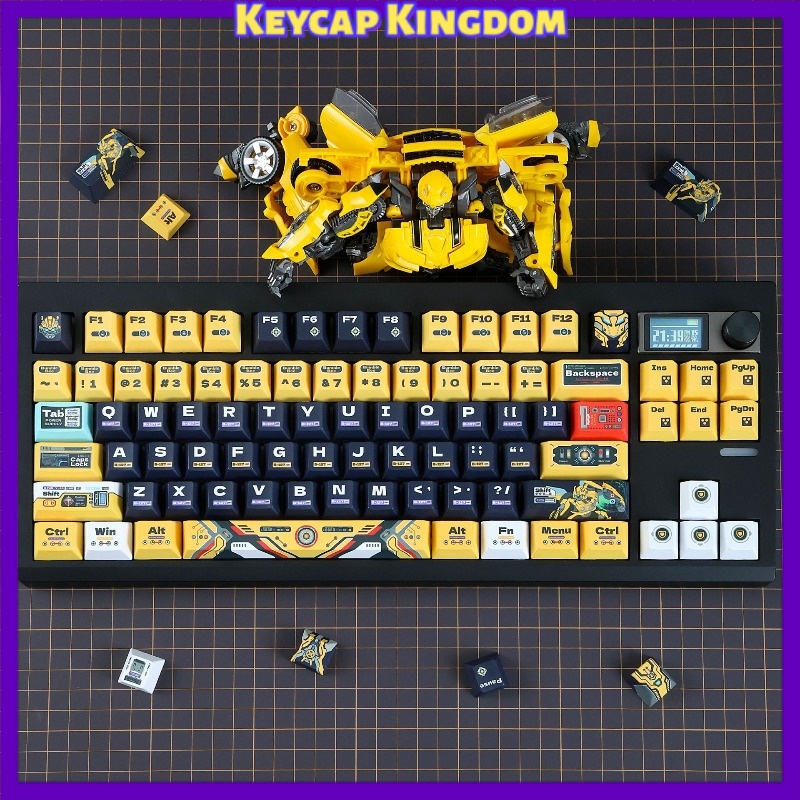Pc Gaming Yellow - Yellow Bee Robot Theme Custom Keycaps