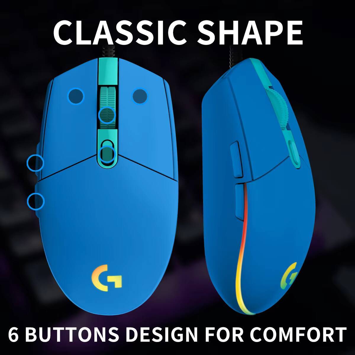 Logitech G203 LIGHTSYNC Gaming - Pc Gaming Logitech recension och pris