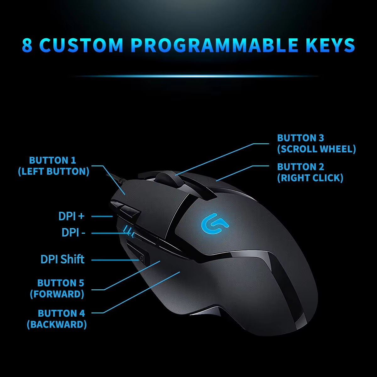 Logitech G402 Hyperion Fury FP - Pc Gaming Logitech recension och pris