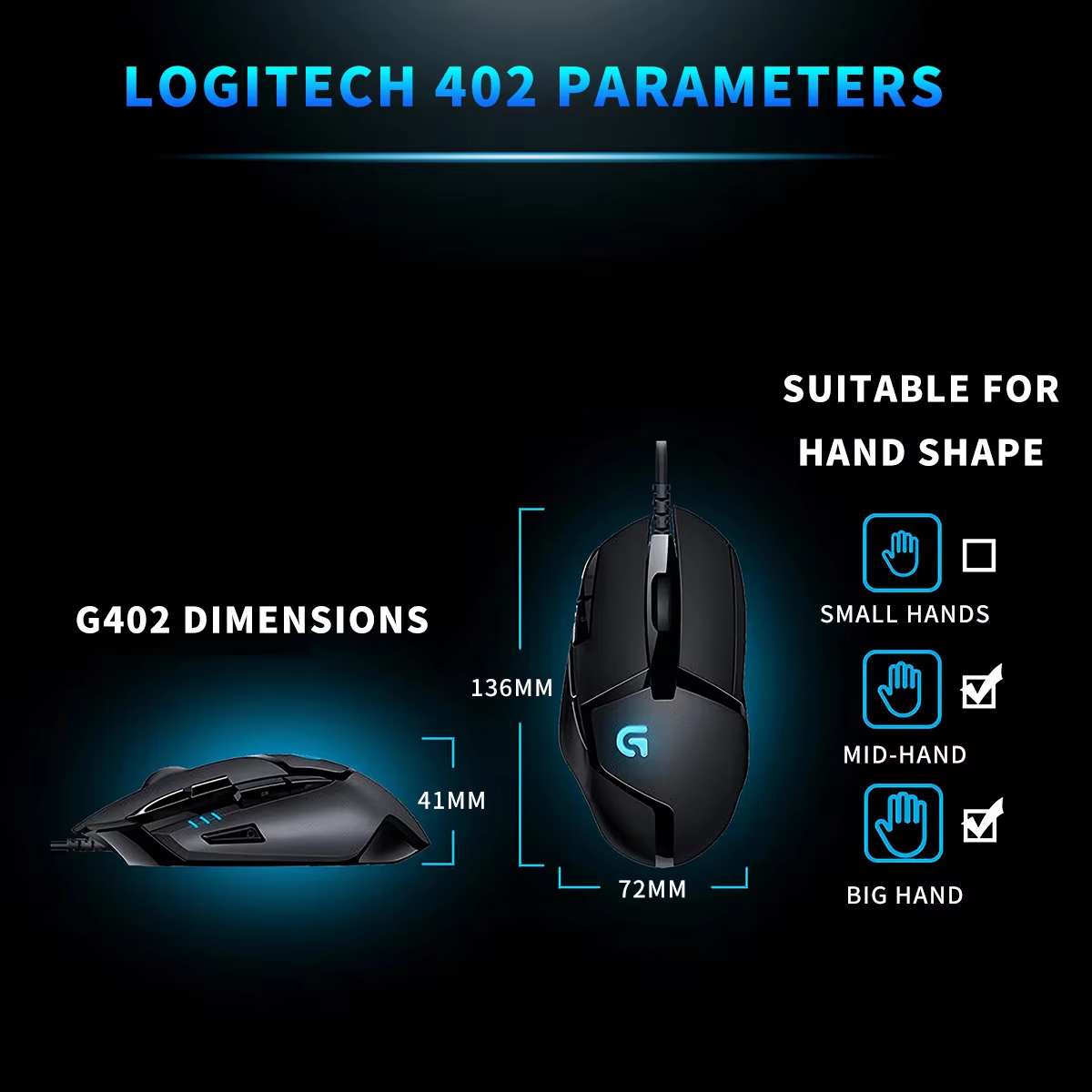 Logitech G402 Hyperion Fury FP - Pc Gaming Logitech recension och pris