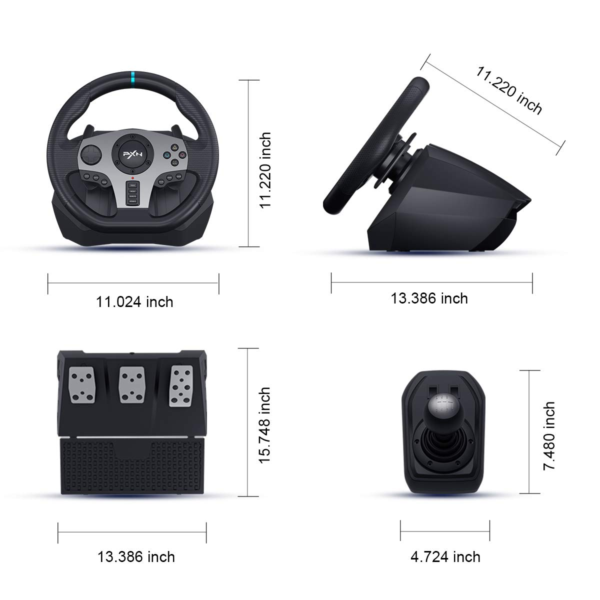 PXN V9 Volante PC Steering Whe - Pc Gaming Xgear recension och pris
