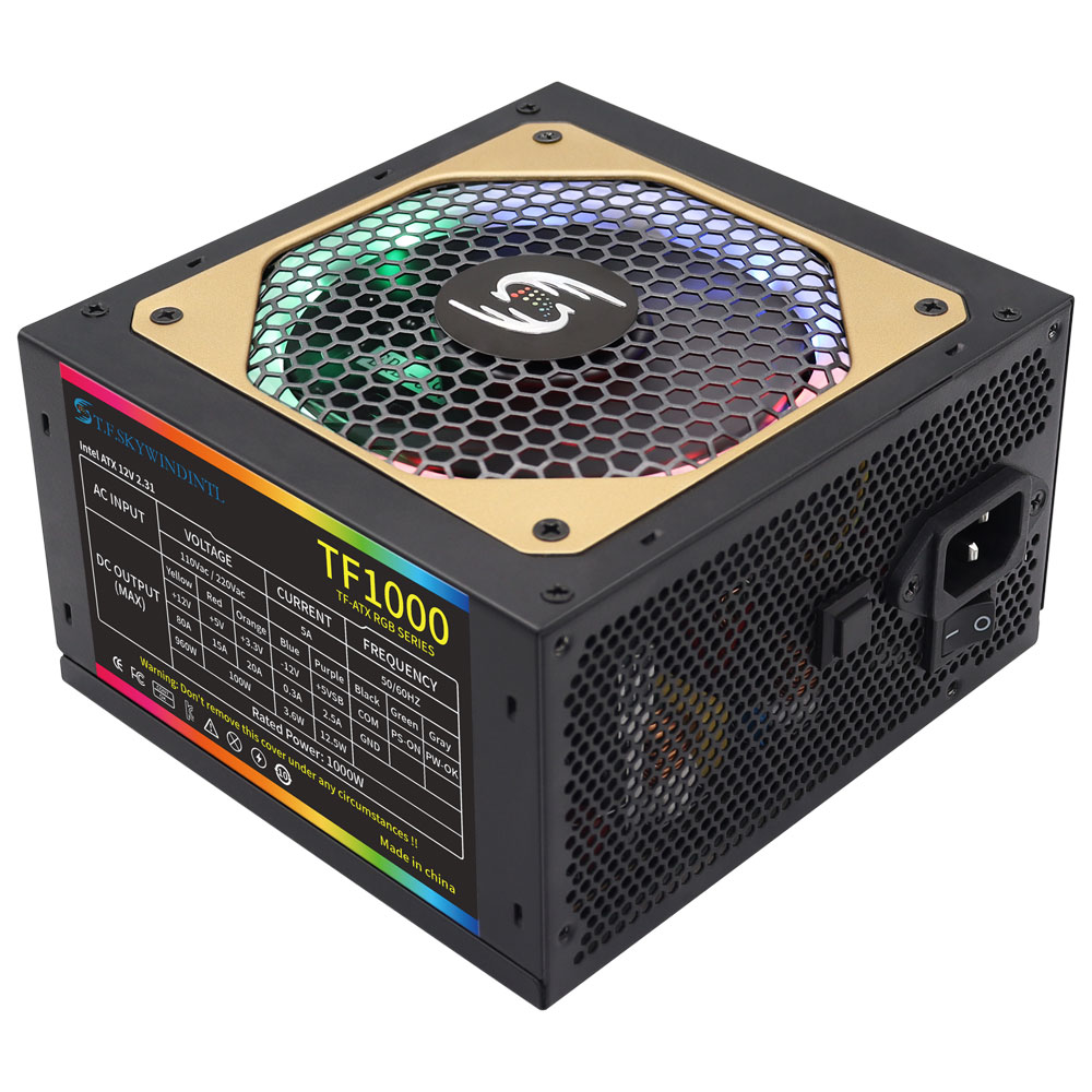 T.F.SKYWINDINTL 1000W Rgb ATX  - Pc Gaming Watt recension och pris