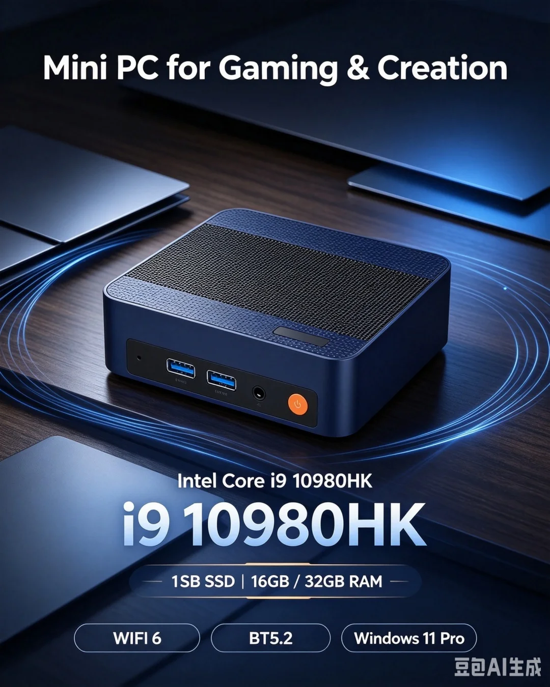 Light Yellow Mini PC Intel I9- - Pc Gaming Yellow recension och pris