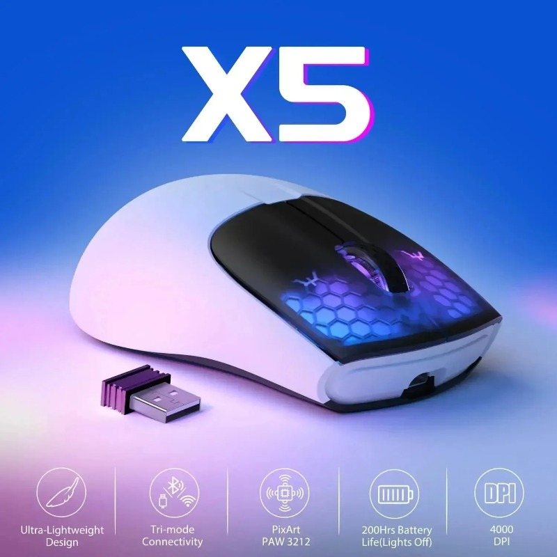 ATTACK SHARK X5 Wireless Gamin - Pc Gaming X3D recension och pris