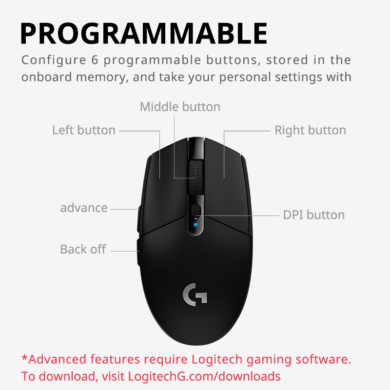 Logitech G304/G305 Lightspeed  - Pc Gaming Logitech recension och pris