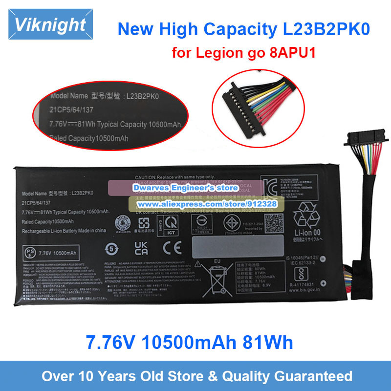 New 7.76V 81Wh L23B2PK0 Batter - Pc Gaming Legion recension och pris