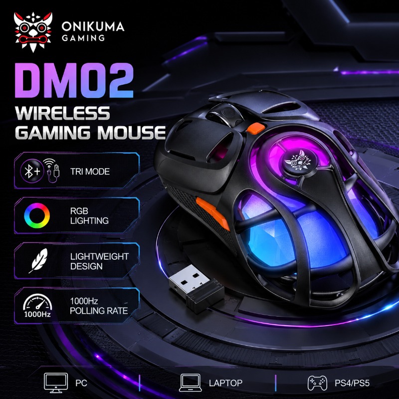 ONIKUMA DM02 Wireless Gaming M - Pc Gaming X3D recension och pris