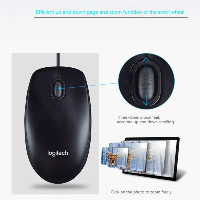 Logitech B100 Wired USB Mouse  - Pc Gaming Logitech recension och pris